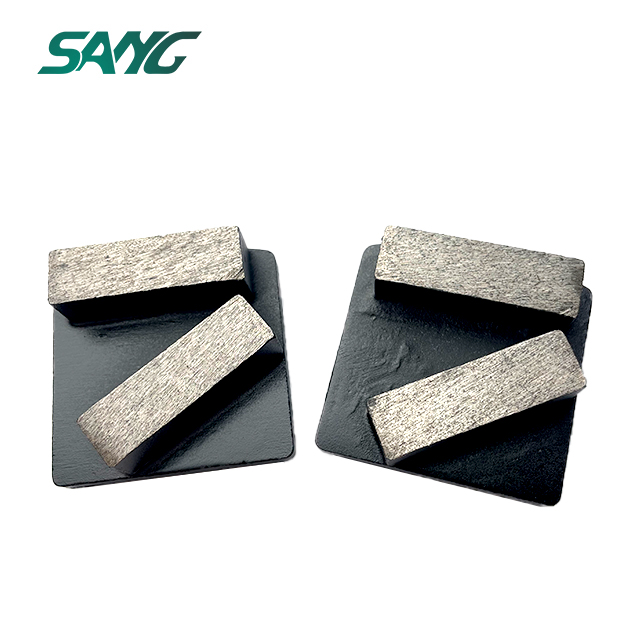 Doppel-Retangle-Segment-Schnellwechsel-Redi-Lock-Diamant-Schleifblockschuhe