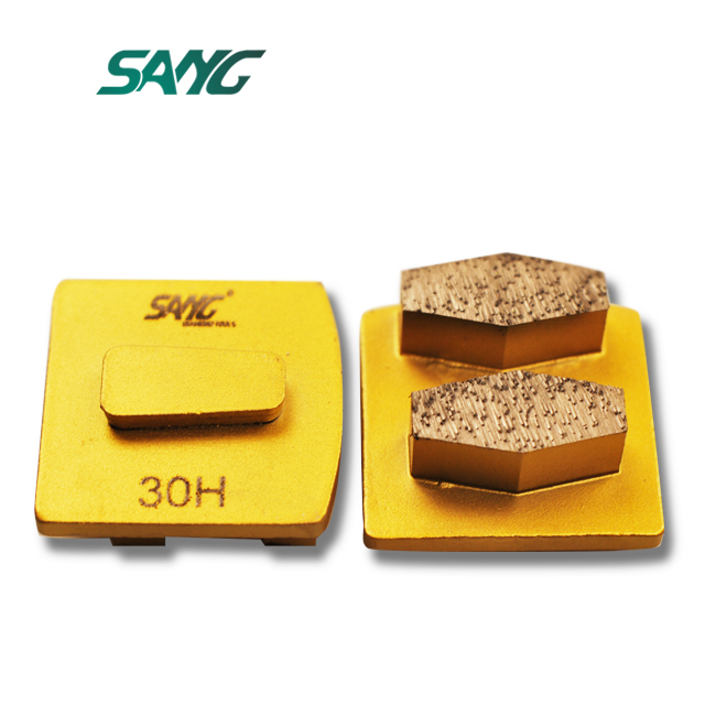 Sechskant 2 bar Diamantschleifsegment redi lock für Beton